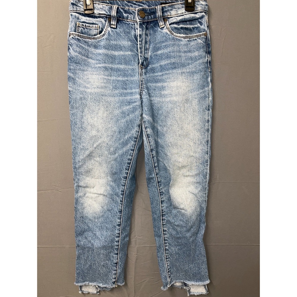 Blank NYC Jeans Womens‎ 26 Blue Denim Cotton Medium Wash Frayed Hem Streetwear
